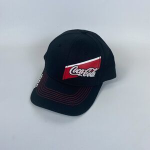 Mens Baseball Cap One Size Black Cotton Embroidered Coca‎ Cola 1886 Adjustable
